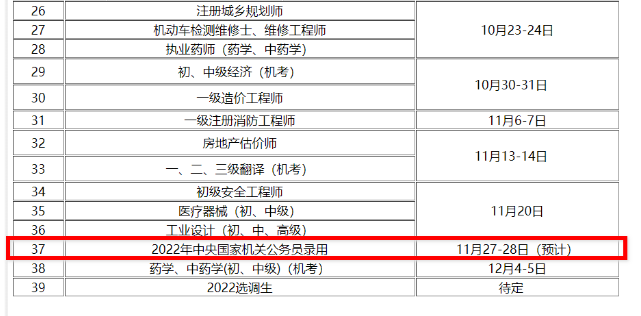 2022國考預(yù)計在11月27-28日筆試 你準備好了嗎 